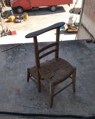 Inginocchiatoio in legno  antico