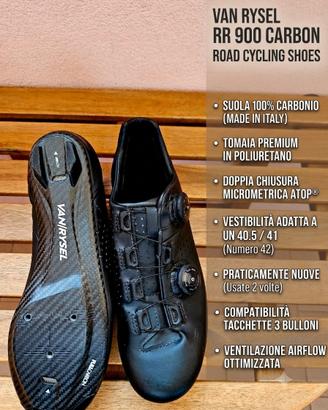Scarpe carbon ciclismo VAN RYSEL RR 900 CARBON