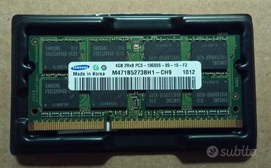 4 GB SDRAM SAMSUNG PC3-10600S (Notebook) 1,5 Volt