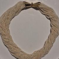Collana in oro 18 carati e perle