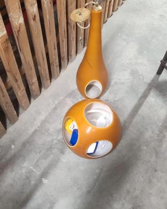 Lampadario coppia palla e birillo