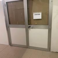 porta doppia anta alluminio 190x211cm