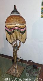 Lampada stile Liberty in ottone massiccio