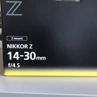 Obiettivo Nikon z 14 30mm f4 S