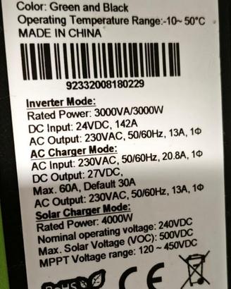 inverter ibrido 3 kw