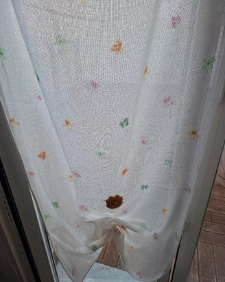  2 Tende per finestre canapa/lino 75 x 207