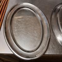 4 vassoi acciaio