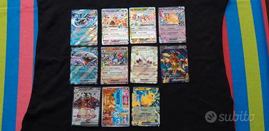 Carte Pokemon Teracristal EX +varie lotto pz.11