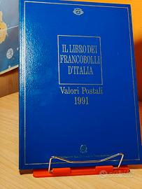 Libro dei Francobolli d'Italia valori postali 1991