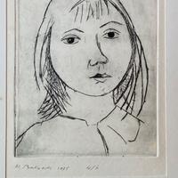 Xilografia su carta di M. Bertoldi, 1975