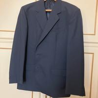 Giacca da uomo in lana 100% blu scuso nuovissima