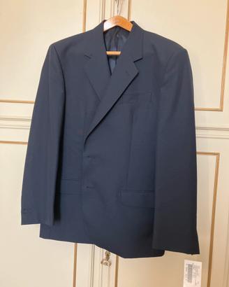 Giacca da uomo in lana 100% blu scuso nuovissima