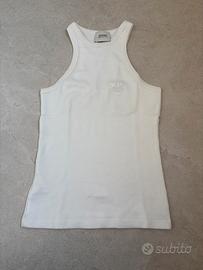 Canotta Bianca Eleonora Caryl x Pinko in cotone