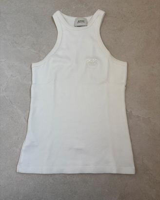 Canotta Bianca Eleonora Caryl x Pinko in cotone