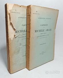 CARTEGGIO DI MICHELE AMARI - 1896