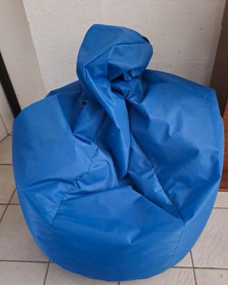 Poltrona blu sacco