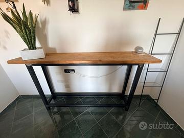 Tavolo Snack / Consolle Industriale - Artigianale