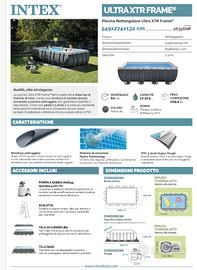 Piscina rettangolare INTEX Ultra XTR Frame