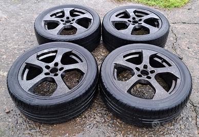 KIT 4 CERCHI LEGA 17 PER GOLF, POLO, NEW BEETLE 