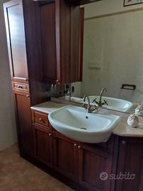 Mobile bagno legno e marmo