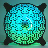 Griglia decorativa ventola Gaming PC RGB 120mm Jap
