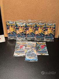 8X Buste IT Pokemon Spada Scudo Tempesta Argentata