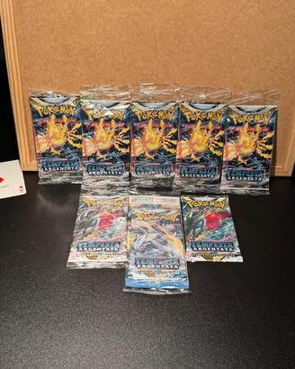 8X Buste IT Pokemon Spada Scudo Tempesta Argentata