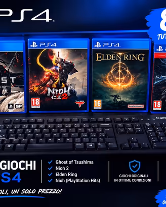 LOTTO 4 Giochi Playstation 4