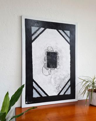 ◆ Opera astratta contemporanea su tela 100 x 70 ◆