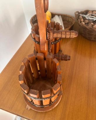 Porta bottiglie in legno