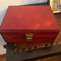 Portagioie  vintage di pelle