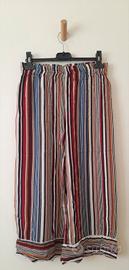 Pantaloni Estivi Gamba Larga righe Multicolore