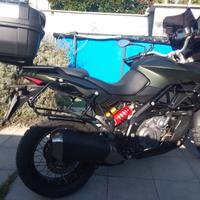 Aprilia Caponord 1200 Rally verde tris givi pronta