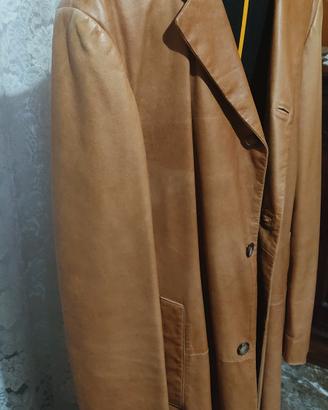 trench pelle PALZILERI TG 60  marroncino 