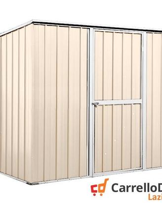 Casetta box giardino Acciaio 260x185cm avorio