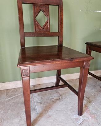 sedie in legno massello