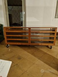 madia in ciliegio e cristallo mod. De Padova