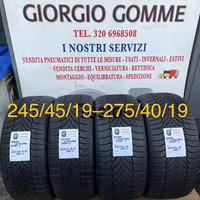 Gomme invernali 245/45/19-275/40/19 dopia Misura