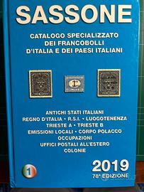 Francobolli catalogo Sassone 2019