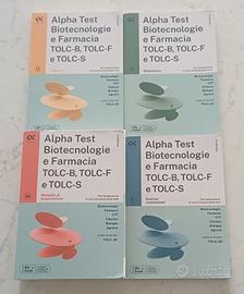 Collezione libri Alpha test per TOLC-B,F,S