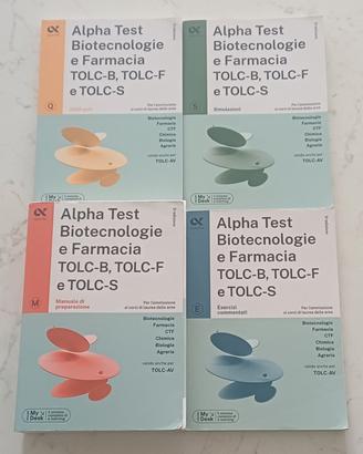 Collezione libri Alpha test per TOLC-B,F,S
