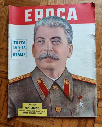 Rivista Epoca 1953 Morte Stalin