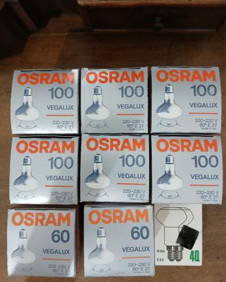 Lampade riflettore a incandescenza 100W, 60W, 40W