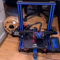 Stampante 3d Ender 3 v2 moddata con upgrade
