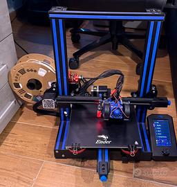 Stampante 3d Ender 3 v2 moddata con upgrade