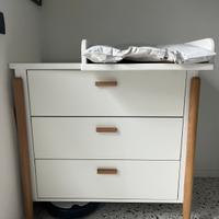 Cassettiera con fasciatoio in legno, Laredoute
