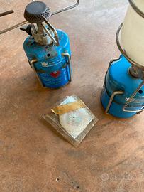 Fornello e lampada a gas