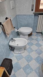 Sanitari e specchiera bagno Vintage