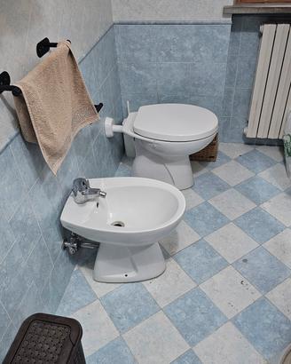 Sanitari e specchiera bagno Vintage