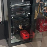 impianto stero HI-FI con giradischi, radio, cd